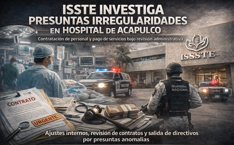 ISSSTE investiga presuntas irregularidades administrativas en hospital regional de Acapulco