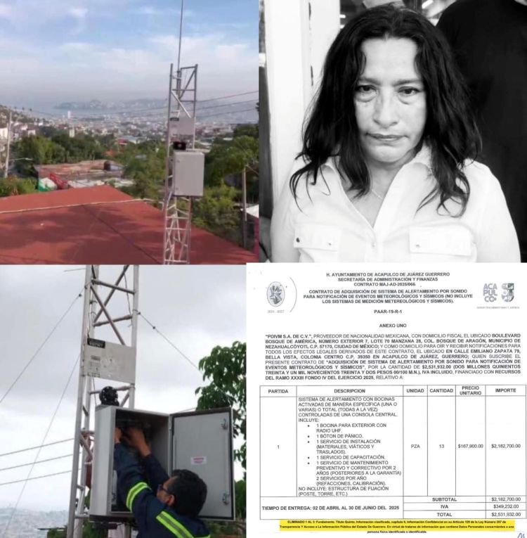 Cuestionan a alcaldesa Abelina López por fallas en bocinas de alerta durante sismo en Acapulco