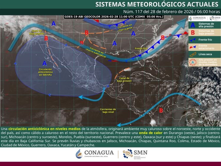 Ambiente caluroso en gran parte de México y Guerrero