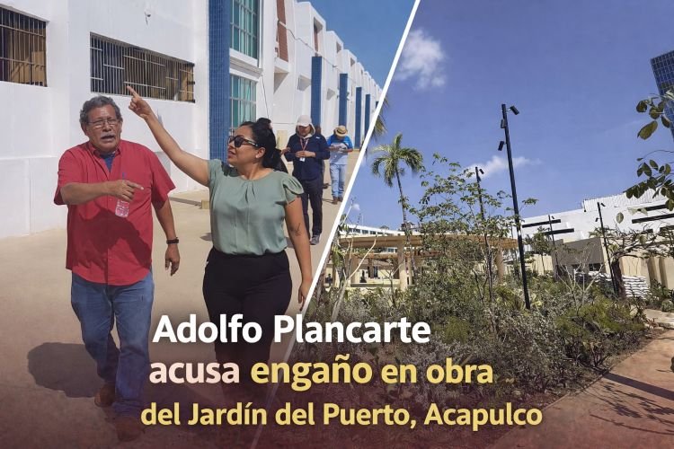 Adolfo Plancarte acusa engaño en la rehabilitación del Jardín del Puerto en Acapulco
