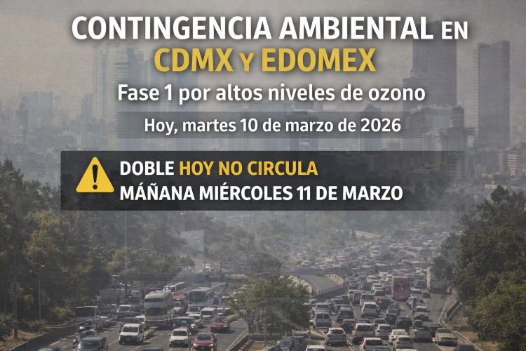 Contingencia ambiental en Ciudad de México por altos niveles de ozono