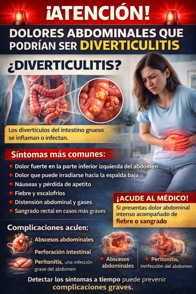 Diverticulitis: síntomas de dolor abdominal que podrían alertar sobre esta enfermedad