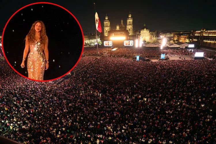 Shakira rompe récord en el Zócalo 2026: 400 mil asistentes confirman su reinado en México