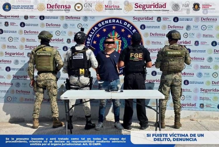 Detienen a hombre por agresión a balazos durante operativo de seguridad en Acapulco